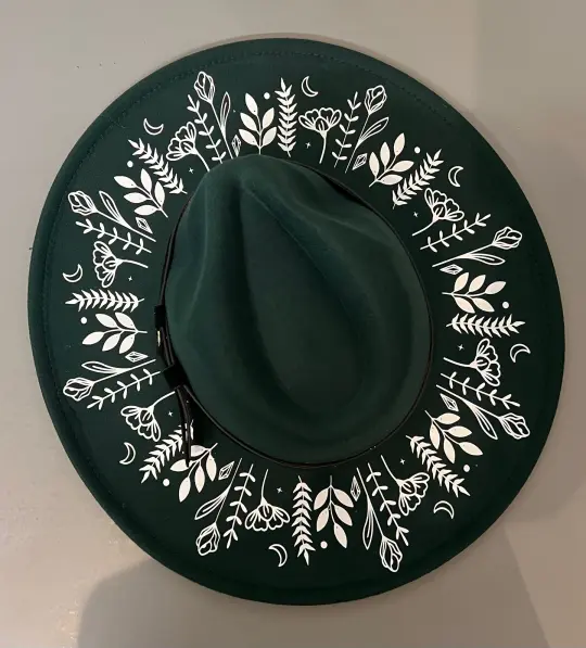 Emerald Botanicals Vegan Felt XL Wide Brim Hat