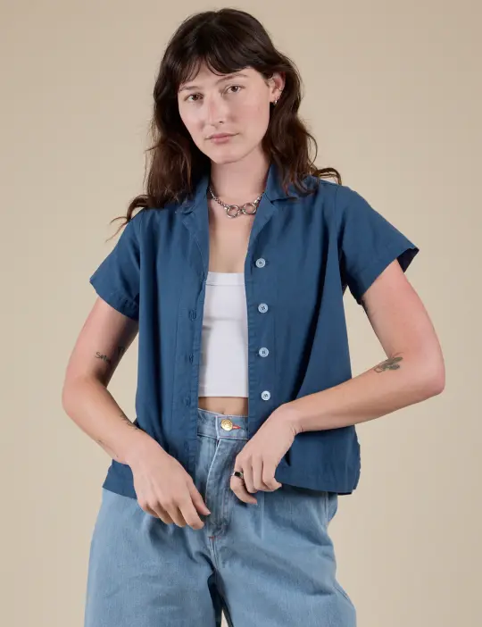 Pantry Button-Up - French Blue