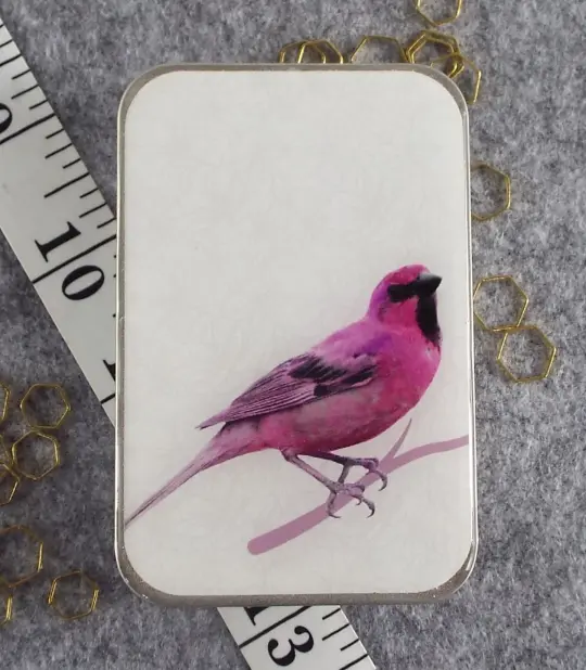Purple Finch Resin Tin