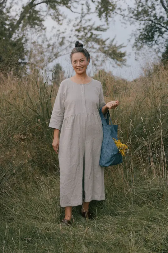 Ranch Jumpsuit in Pebble
