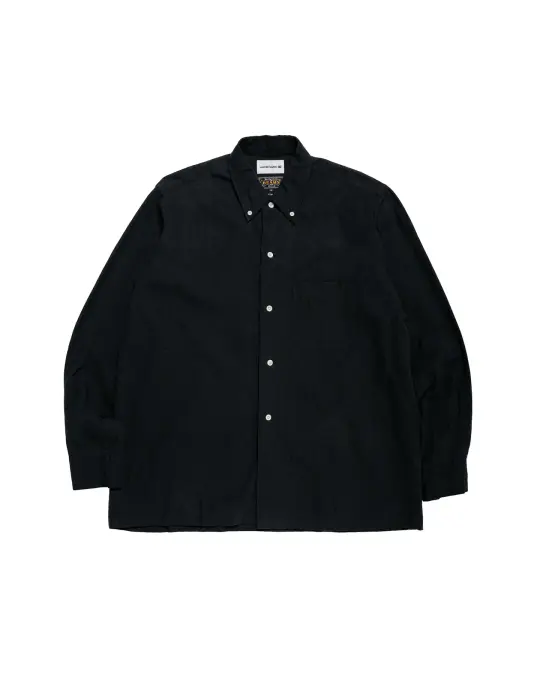 Beams Plus Lost & Found Open B.D. Linen Cotton Black