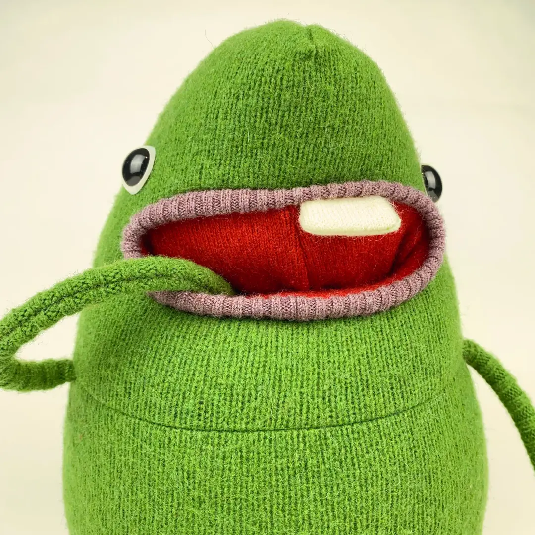Adam the handmade stuffed monster plush