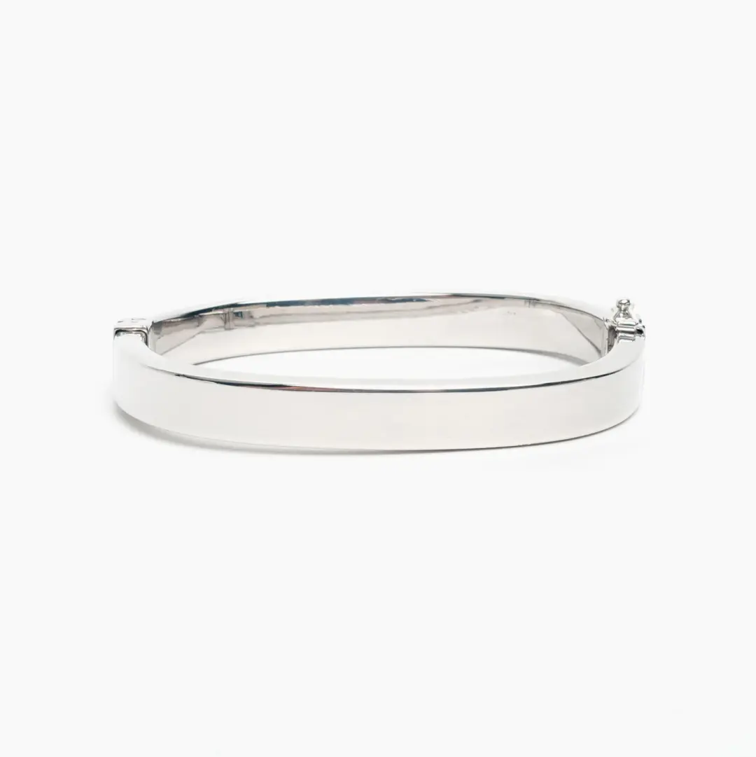 Sterling Silver Hinged Bangle Bracelet