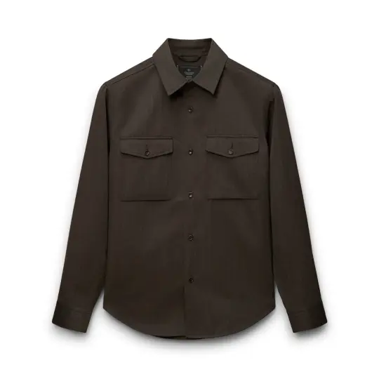 Wool Gabardine Concourse Standard Overshirt