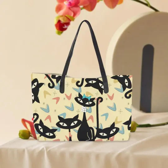 Atomic Cat in Pearls Neverfull Tote Bag- Weekender