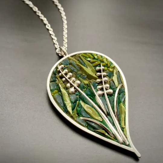 Lily of Valley Leaf Pendant