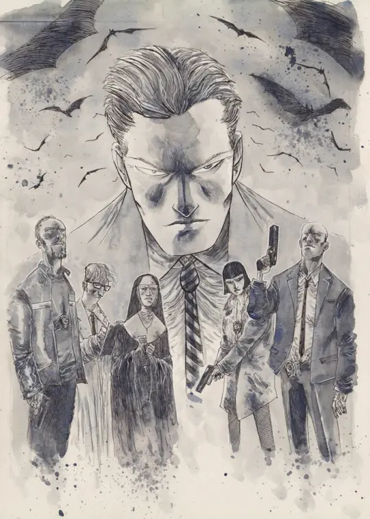 GOTHAM BY MIDNIGHT #1 ORIGINAL COVER ART
