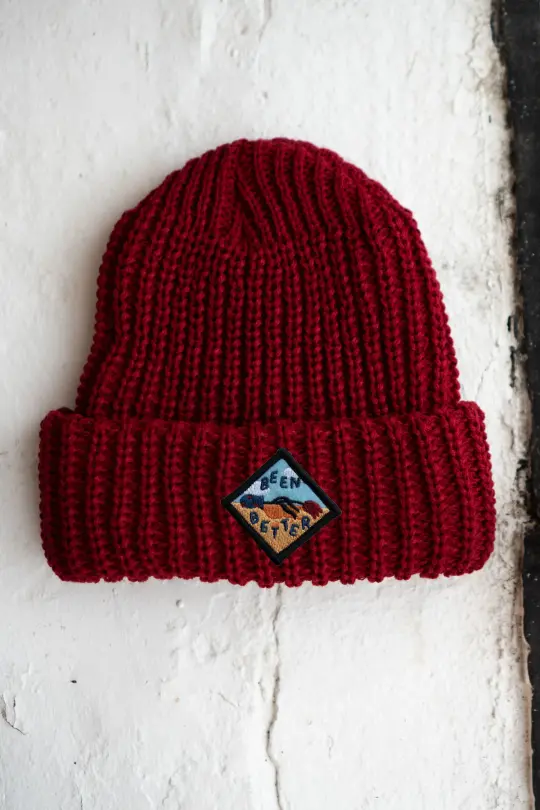 Been Better (Vase) Patched Chunky Beanie