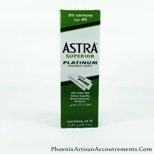 Astra Superior Platinum Double Edge Razor Blades - 100 Pack