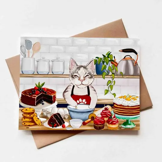 Baker Kitty Card