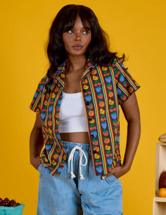 Fruit Fantasy Pantry Button-Up *FINAL SALE*