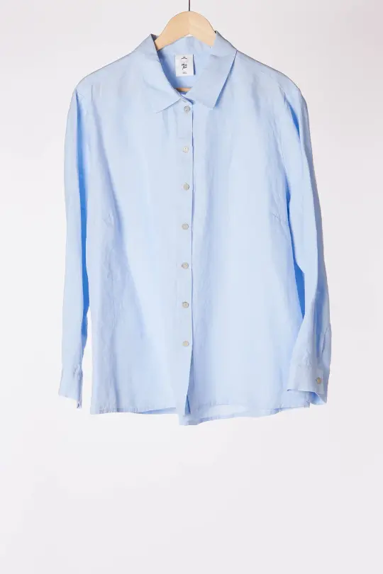 Skye Blue, Ona Shirt, Long Sleeve
