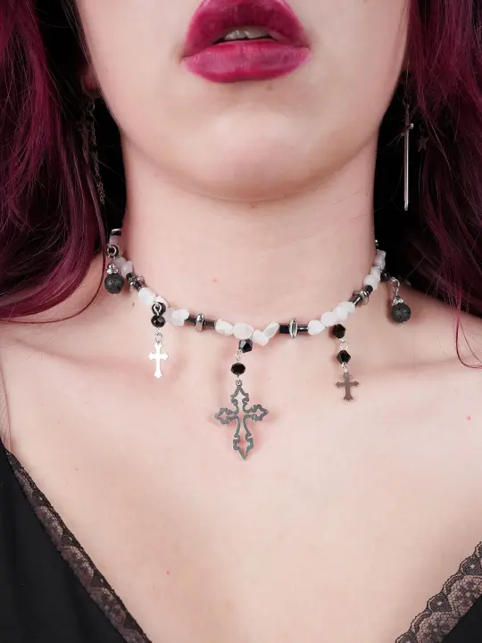 Choker z kamieni naturalnych Obscura