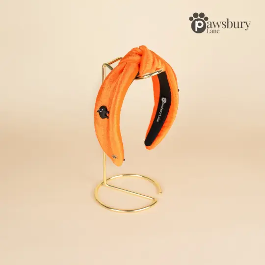 Halloween: Orange Velvet - Headband