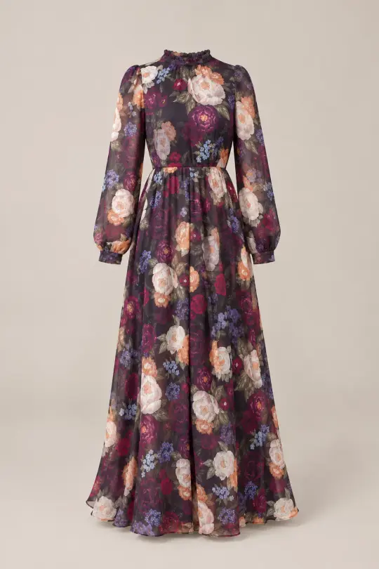 Kelley Dress in Winter Floral
