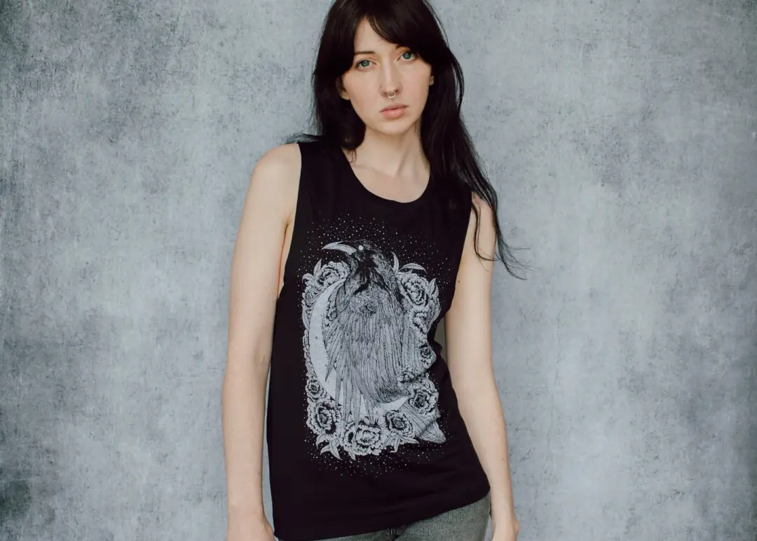 Raven and Crescent Muscle Tank