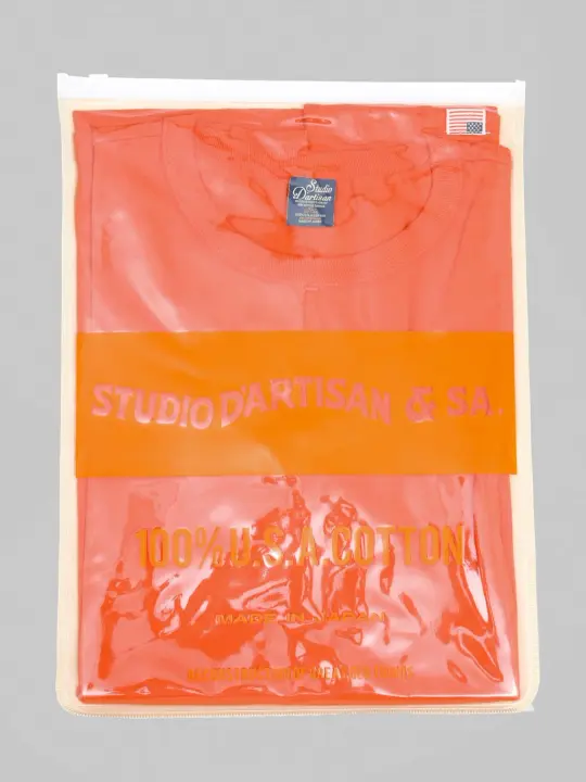 Studio D'Artisan 9912 USA Cotton T-Shirt Orange