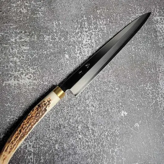 Takeshi Saji Ginsan #3 210mm RH Yanagiba Deer Horn handle