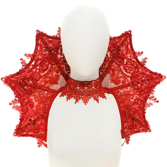 ELIZABETHAN VAMPIRE COLLAR / MEDIUM (RED)