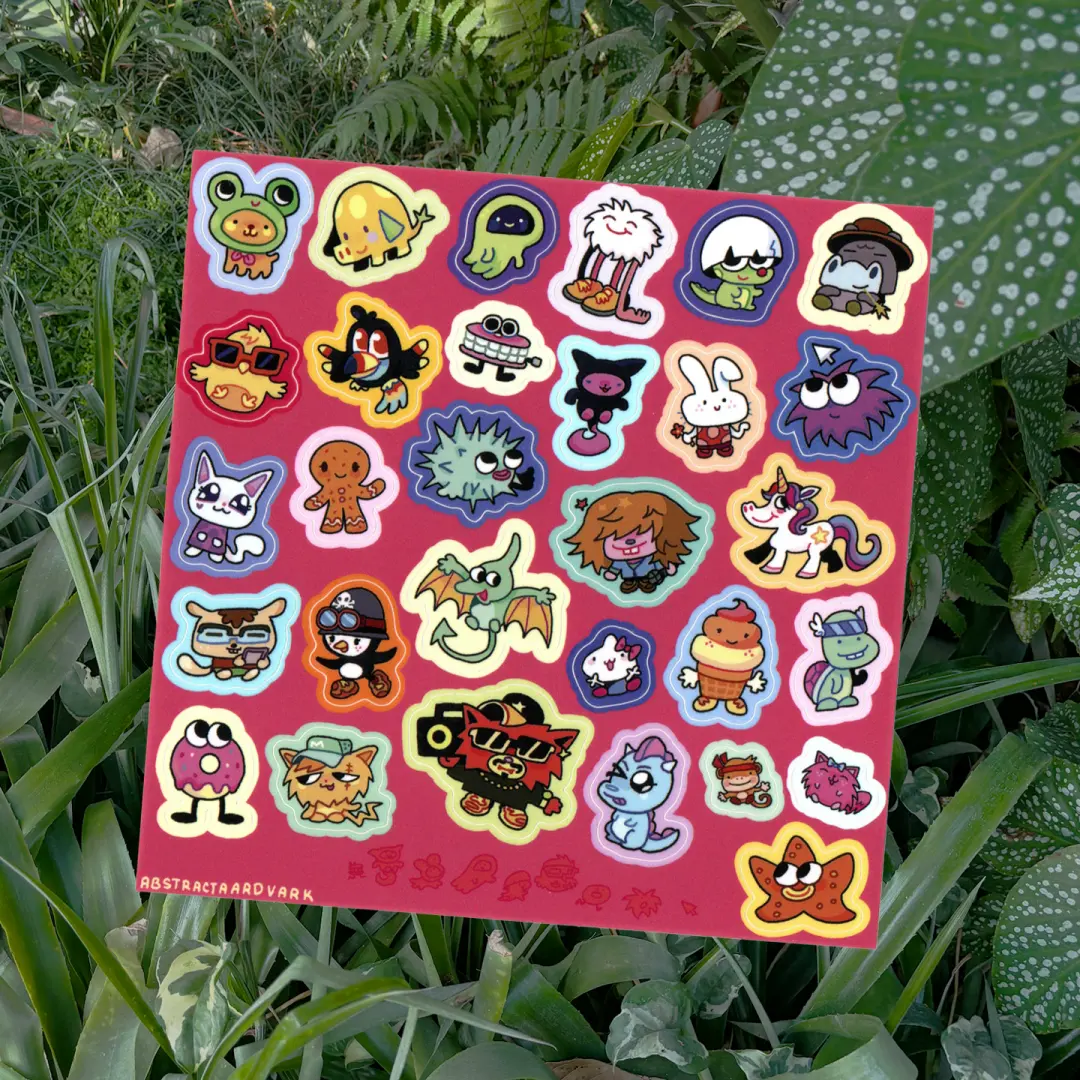 moshfriends stickersheet