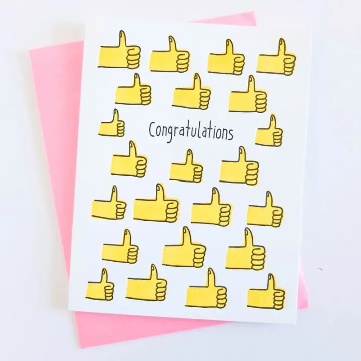"Thumbs Up Congrats" Card