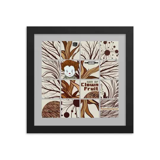 Son Of Clown Fruit Framed Print