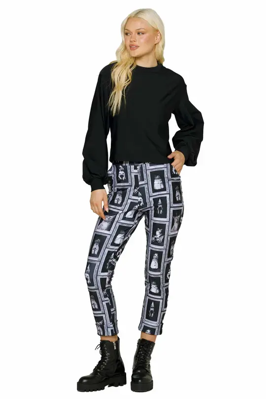 Cat Tales Cuffed Pants