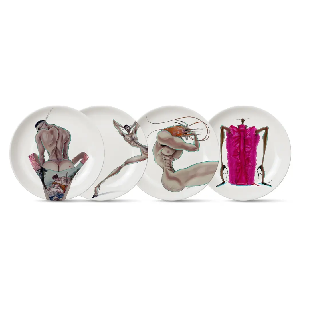 CHICMESS – Decorative Plates | Set of 4 Plates