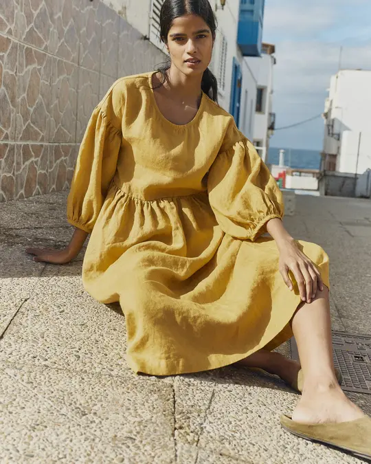 MONTMARTE oversized linen dress