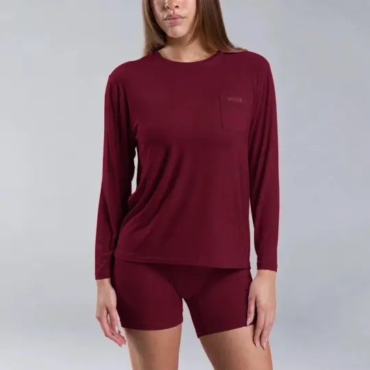 Sleep Long Sleeve Tee Claret