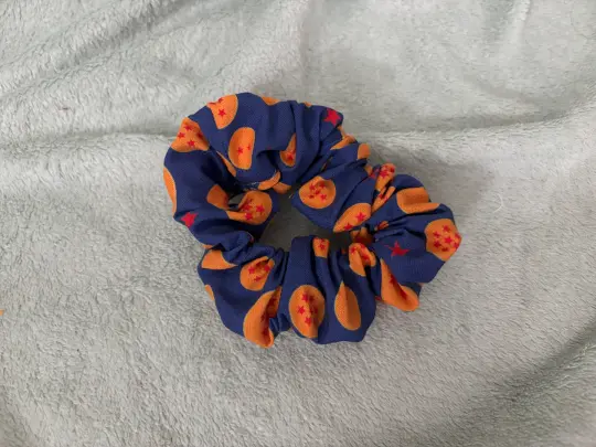Orange Star Scrunchie