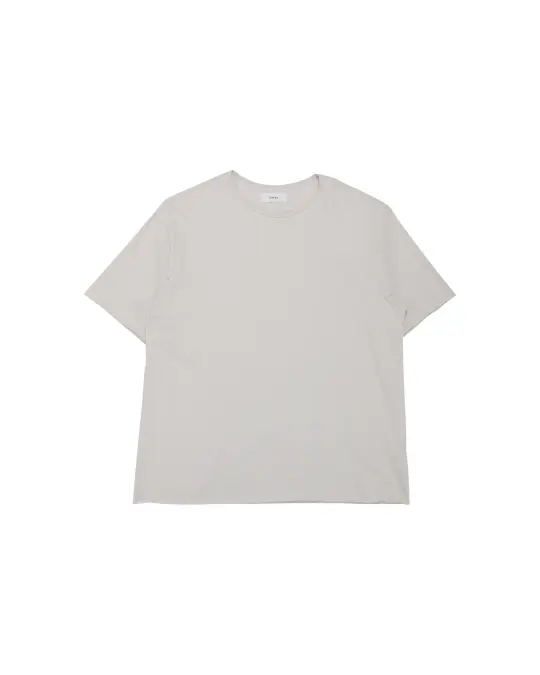 marka Narrow Piping Tee 40/2 Organic Cotton Knit L. Beige