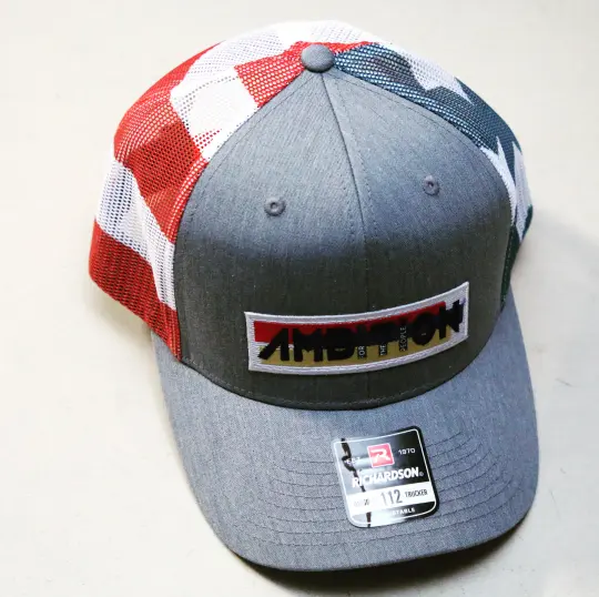 Grey Trucker Stars Hat
