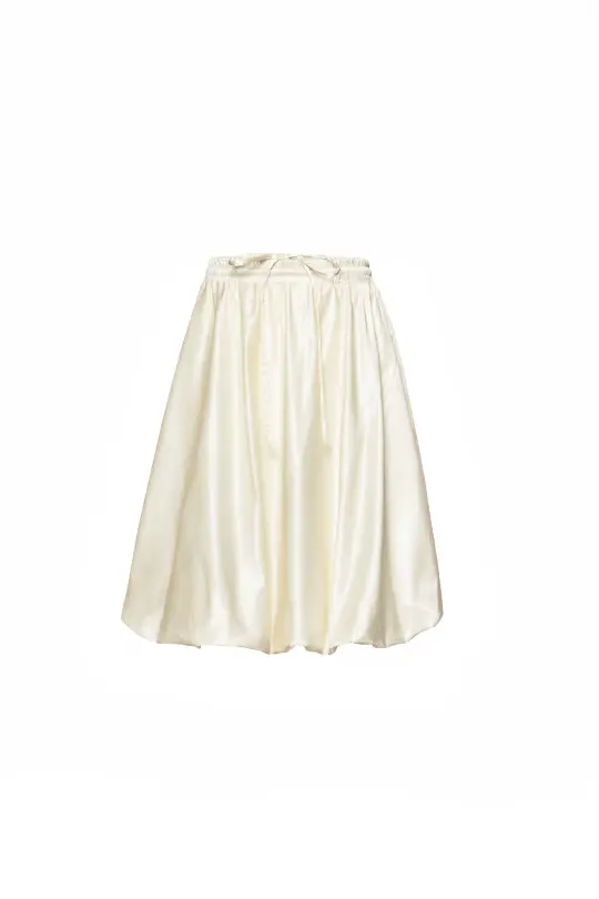 Off-White Balloon Knee-Length Skirt