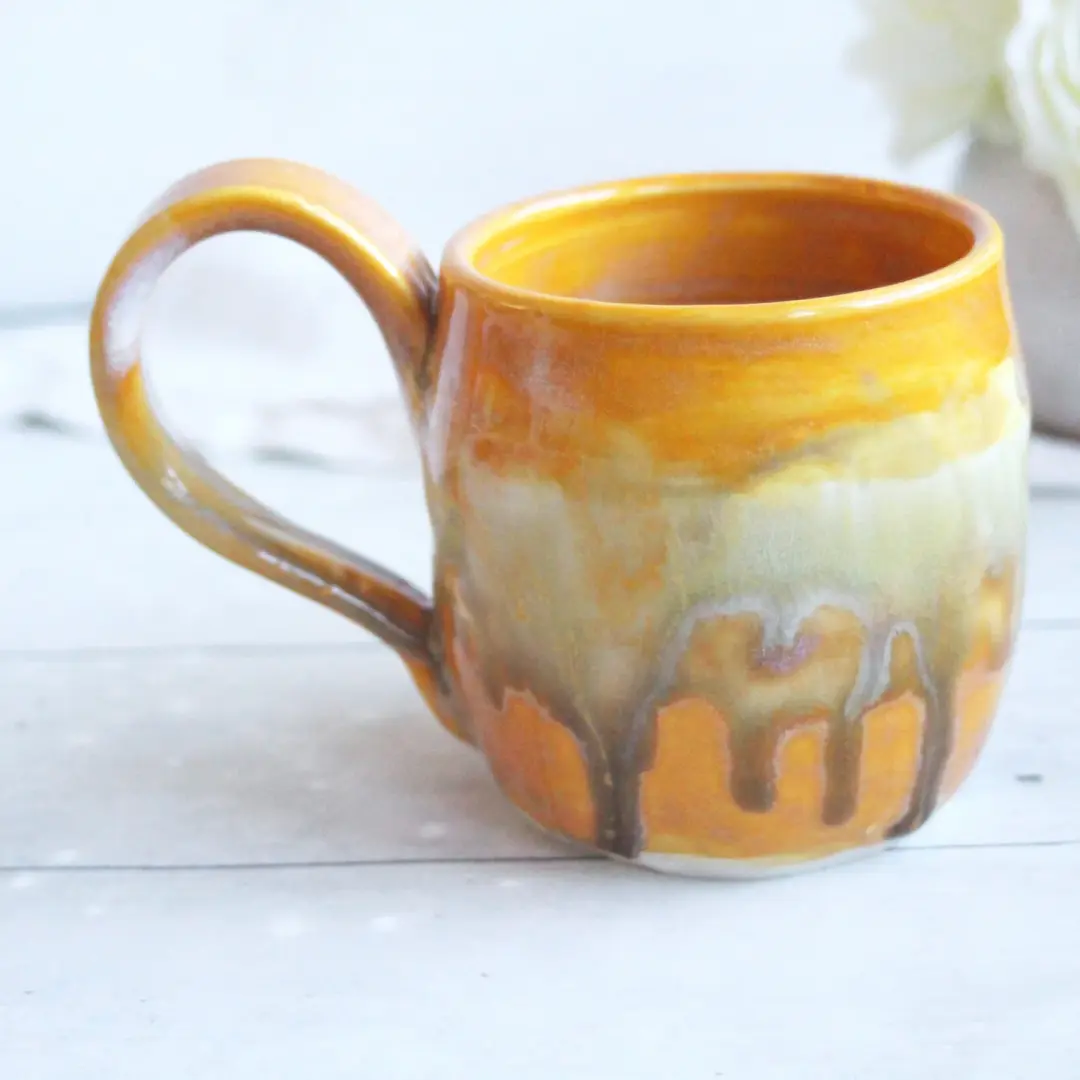Gold Defiance Ceramic Mug, 14 Ounce, Made in USA