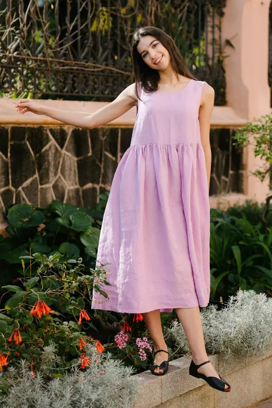 Smock – Oversized Sleeveless Linen Dress