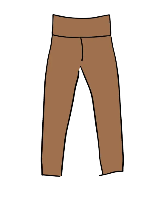 High Rise Ankle Length Leggings Hazelnut