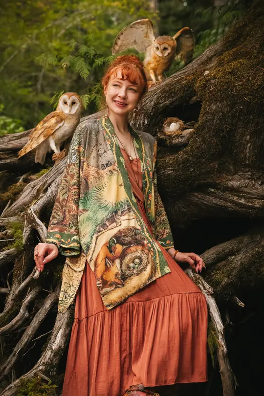 Woodland Wisdom Matinée Duster (Mid-length)