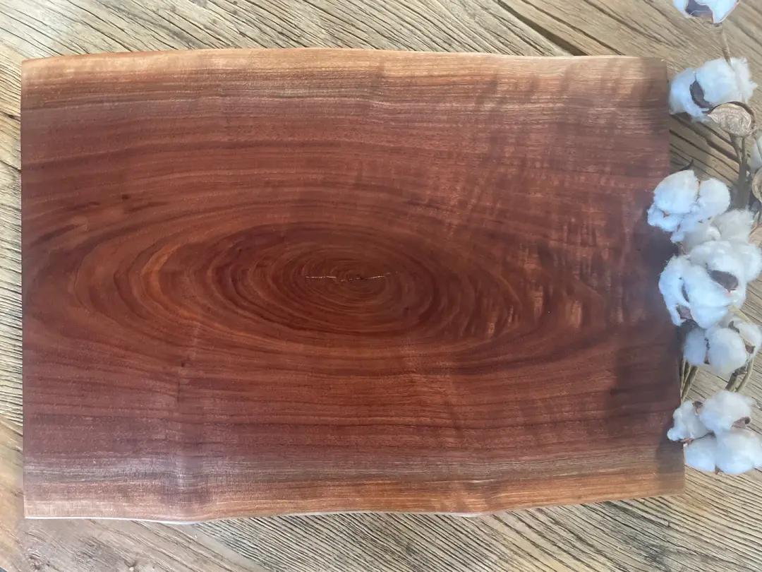 24L028 - Dual Live Edge Black Walnut Board