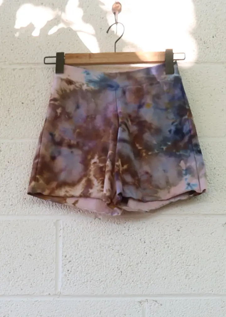 OOAK - Simplicity Shorts / XS / Stretch Cotton / Ice Dye (219)