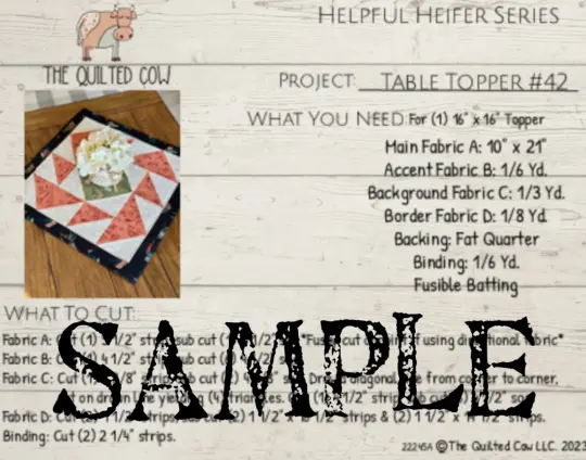 Helpful Heifer Table Topper #42