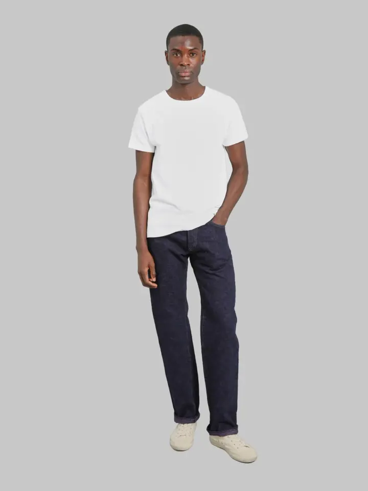 ONI Denim 277 "Bumpy Denim" 17oz Just Right Straight Jeans Murasaki