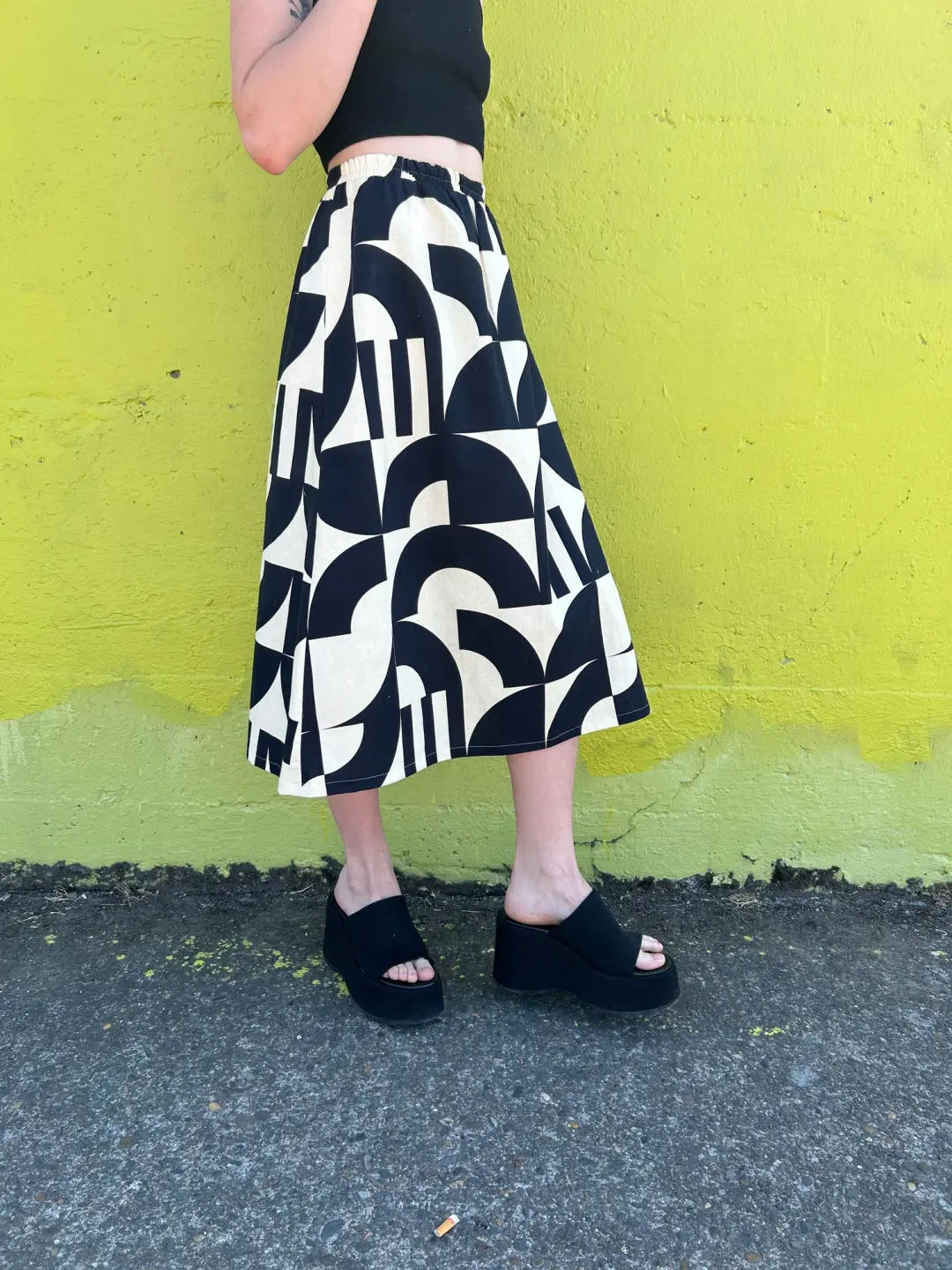 Charlie Skirt - Childs Play B/W