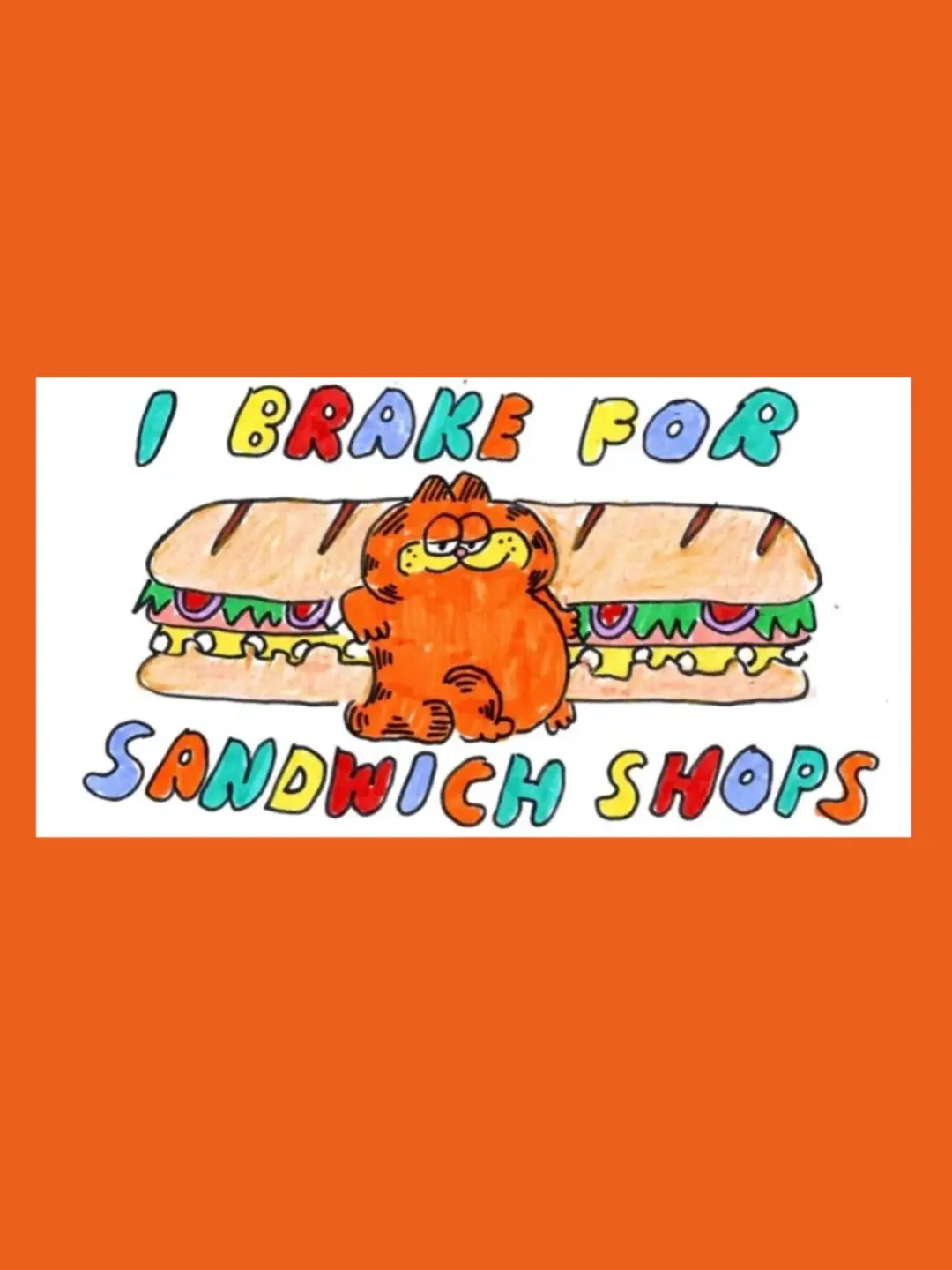 Sandwich Shop Bumper Sticker