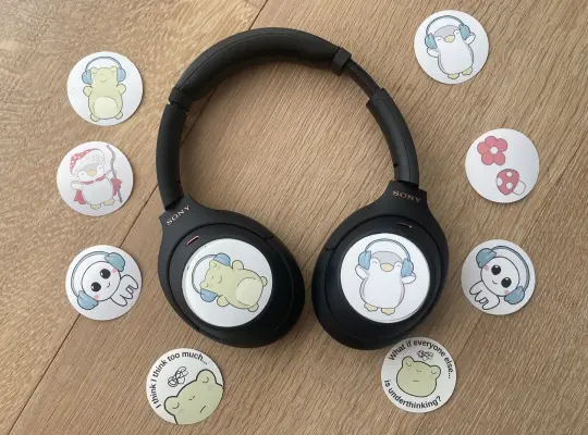 Headphone sticker set