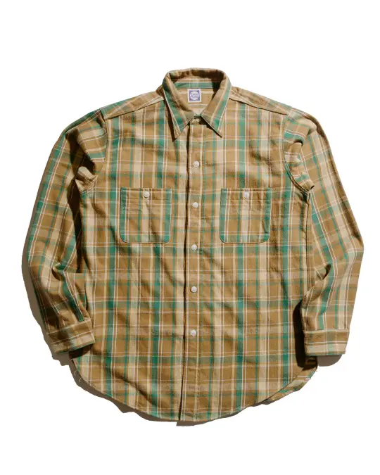 Warehouse Lot. JG-06 1940's Storm Shirt E Brown