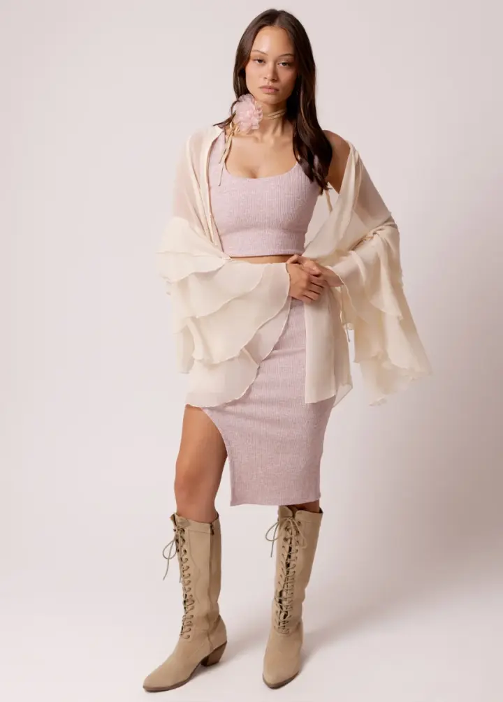 Pelagia Set in Heathered Orchid