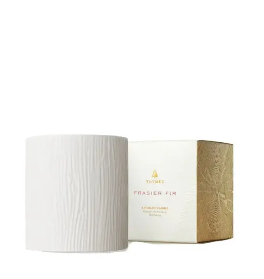 Thymes Frasier Fir Ceramic Candle, Medium 11oz