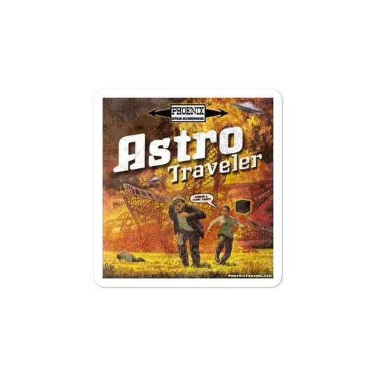 Astro Traveler "Close Shave" Vinyl Bubble-free stickers | Available in 3 Sizes