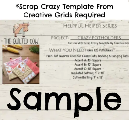 Helpful Heifer Crazy Potholders